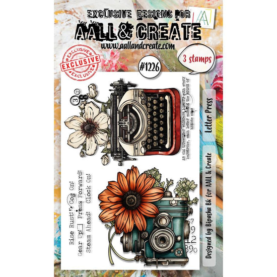 AALL And Create A6 Photopolymer Clear Stamp Set Letter Press