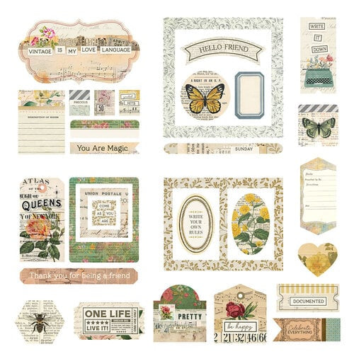 PhotoPlay - Everyday Junque Collection - Ephemera - Die Cut Cardstock Pieces