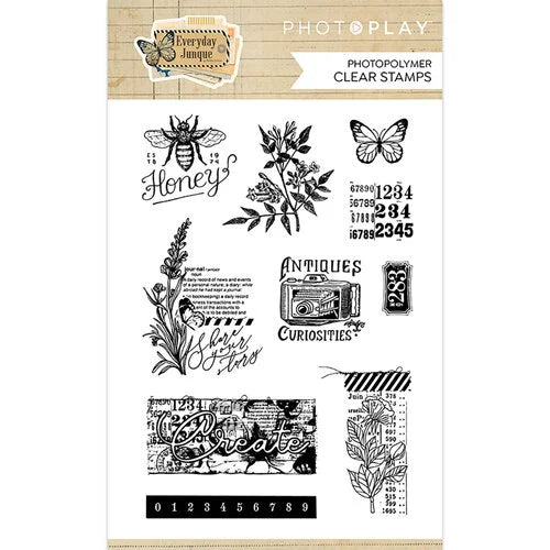 PhotoPlay - Everyday Junque Collection - Clear Photopolymer Stamps - Elements
