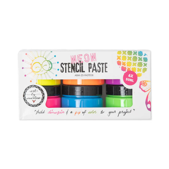 Art by Marlene Stencil Paste Neon colors Art By Marlene 169x86x58mm 6x50 ML