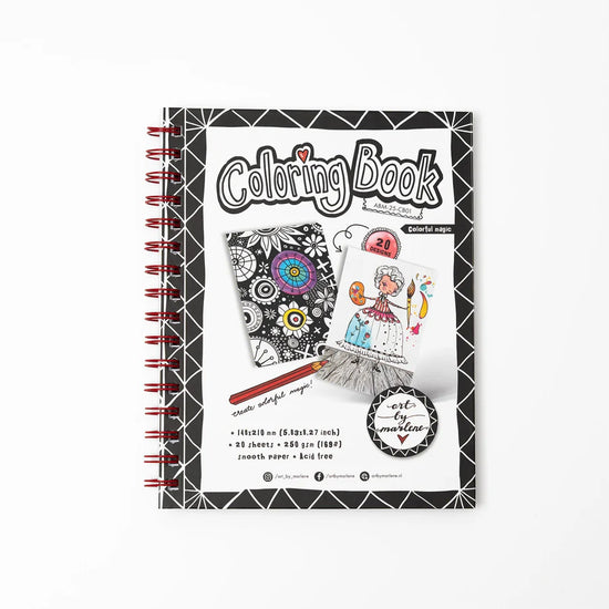 Art by Marlene Coloring Book Colorful magic Art By Marlene 210x148x8mm 20 Sheets