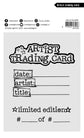 Art by Marlene Clear Stamp Artist trading card Art By Marlene 64x89x3mm 1 Piece