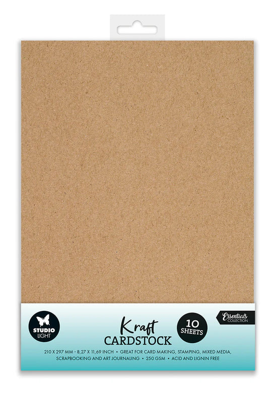 Studio Light Paper Set Consumables Kraft Cardstock 250 gsm 10 SH