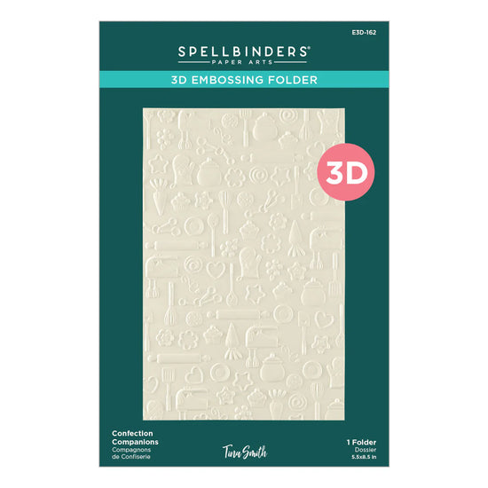 Spellbinders CONFECTION COMPANIONS 3D EMBOSSING FOLDER BY TINA SMITH