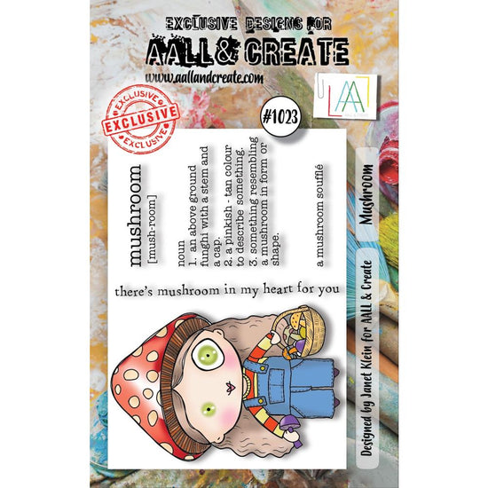 AALL And Create A7 Photopolymer Clear Stamp Set Mushroom