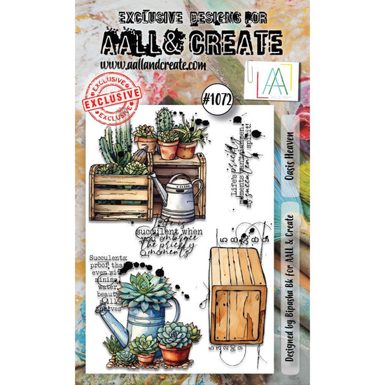 AALL And Create A6 Photopolymer Clear Stamp Set Oasis Heaven