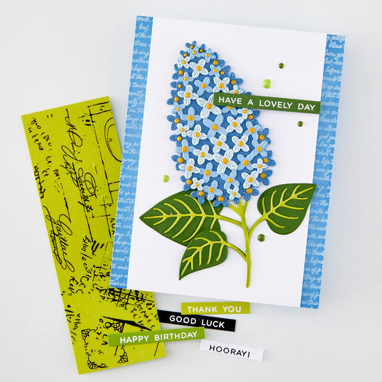 HERO ARTS BIRDSONG SCRIPT CLING STAMP