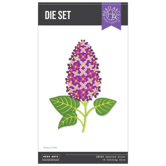 HERO ARTS LAYERED LILAC DIE SET