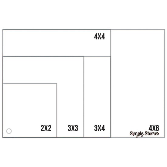Simple Stories Sn@p! Photo Crops 5/Pkg Square and Rectangle