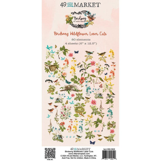 49 And Market Laser Cut Outs Wildflower Birdsong