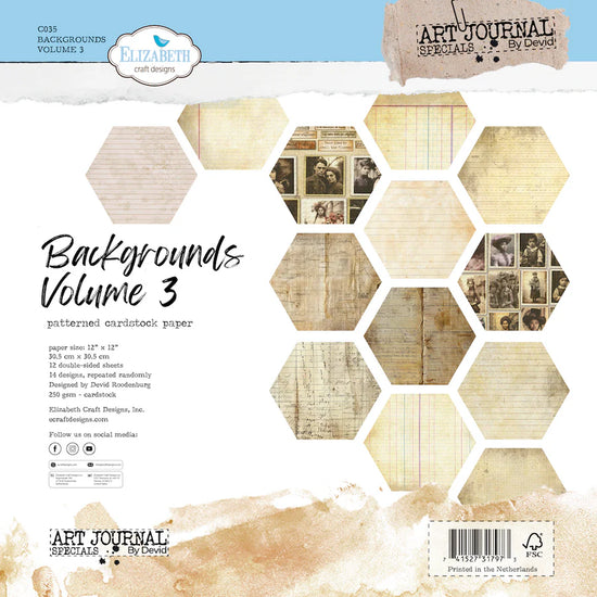 Elizabeth Craft Backgrounds Volume 3 Cardstock