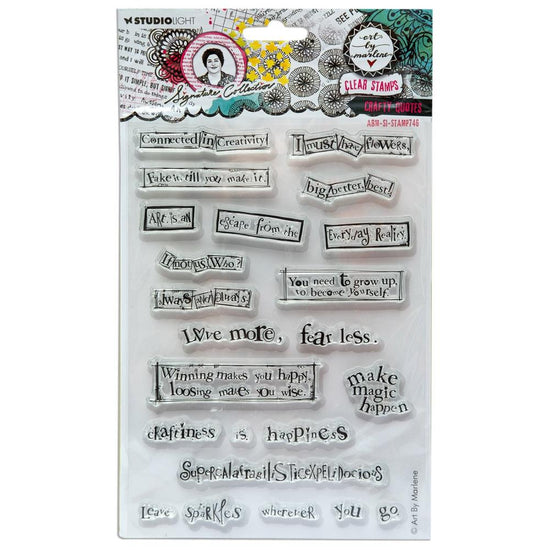 Art By Marlene Signature Collection Stamp Nr. 746, Crafty Quotes