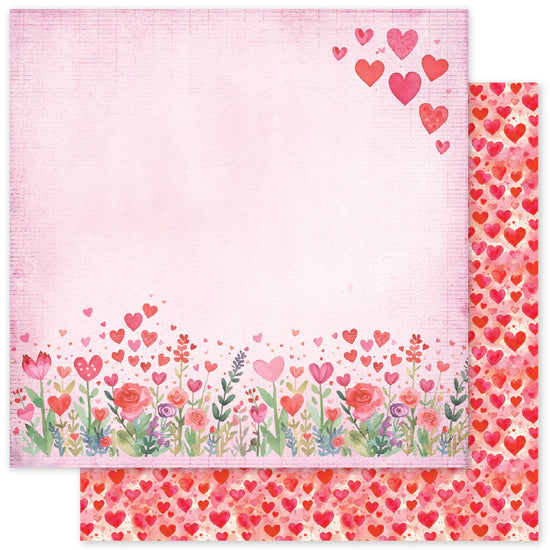 Paper Rose Perfect Pairs F 12x12 Paper