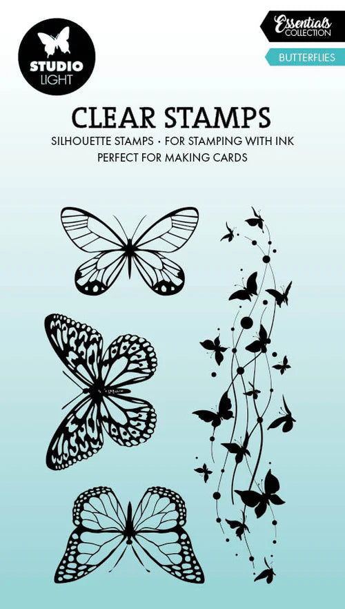 Studio Light Clear Stamp Butterflies Essentials 4 Pieces