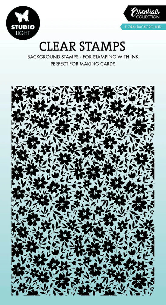 Studio Light Clear Stamp Flower Background Essentials 1 Piece