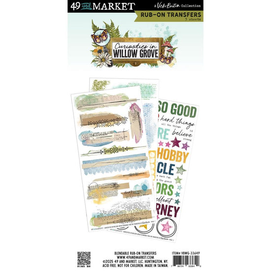 49 And Market Rub-On Transfer Set Blendable, Curiosities In Willow Grove