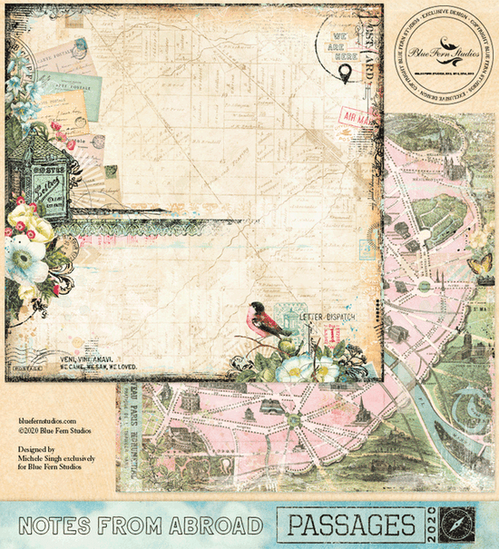 Blue Fern Studios Passages: Notes from Abroad - 12x12