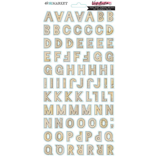49 And Market Cardstock Stickers Paper Trails Alphabet