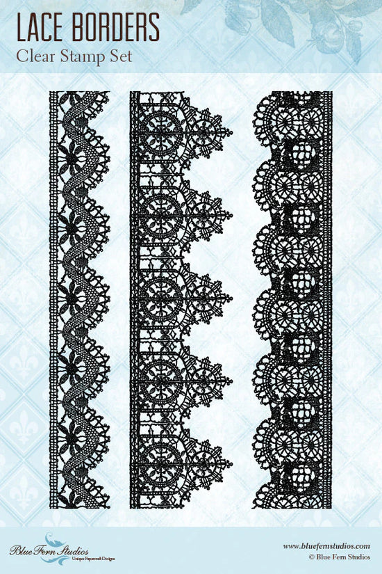 Blue Fern Studios Clear Stamps 4x6 - Lace Border