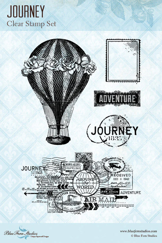 Blue Fern Studios Clear Stamps 4x6 - Journey