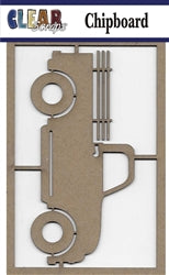 Clear Scraps Old Truck Chipboard Embellishments