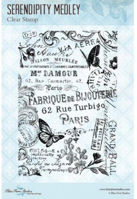 Blue Fern Studios Clear Stamps 4x6 - Serendipity Medley