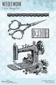 Blue Fern Studios Clear Stamps 4x6 - Needlework