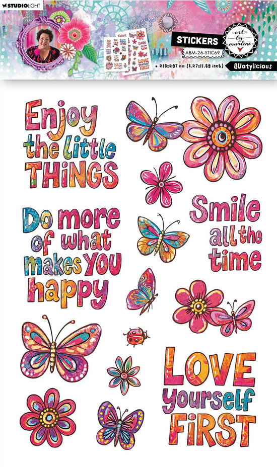 Art by Marlene Stickers Quotylicious Art by Marlene 2 Sheets