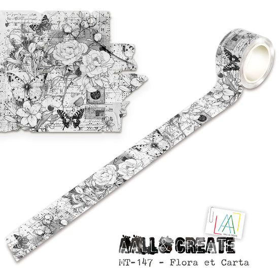 AALL and Create - Washi Tape 25mm x 10m - Flora et Carta (Layer-It-Up)