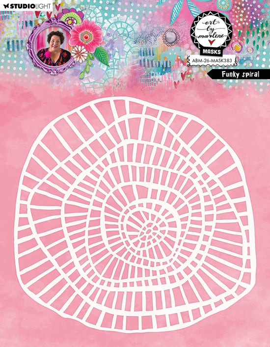 Art by Marlene Mask Funky Spiral Art by Marlene 1 Piece