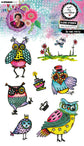 Art by Marlene Clear Stamp An Owl Party Art by Marlene 8 Pieces