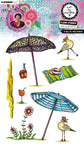 Art by Marlene Clear Stamp A Day At The Beach Art by Marlene 9 Pieces