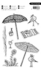 Art by Marlene Clear Stamp A Day At The Beach Art by Marlene 9 Pieces