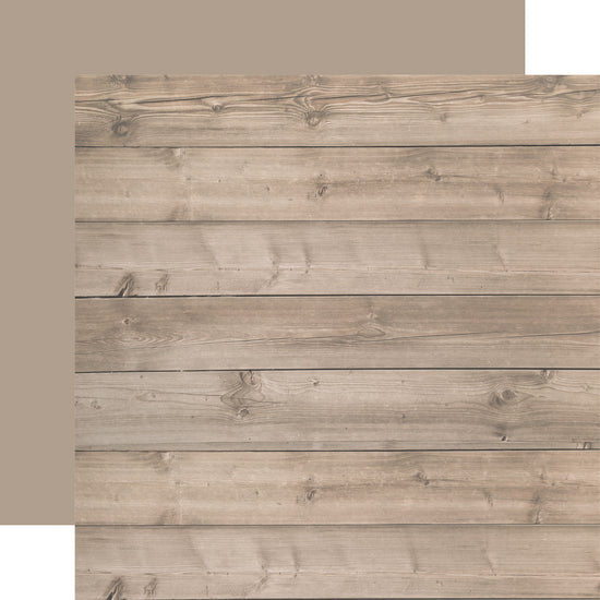 Echo Park Cool Wood Grain: Weathered Wood Grain 12x12 Patterned Paper