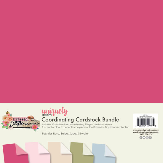 Uniquely Creative DRESSED IN DAYDREAMS COORDINATING CARDSTOCK BUNDLE