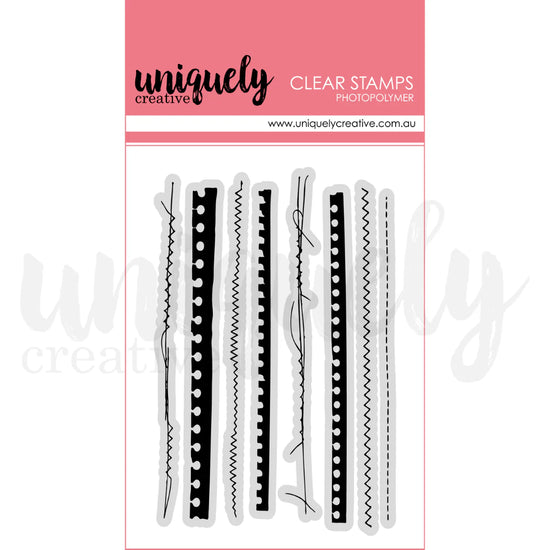 Uniquely Creative DRESSED IN DAYDREAMS RIPPED & STITCHED PHOTOPOLYMER STAMP