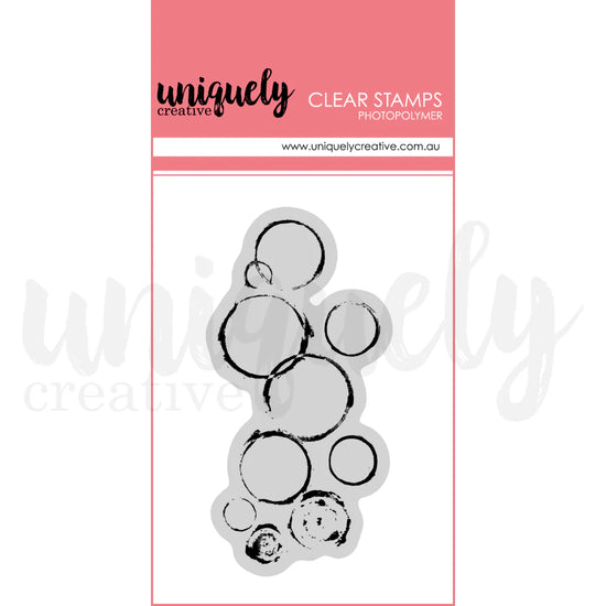 Uniquely Creative DRESSED IN DAYDREAMS CHAOTIC ROUND PHOTOPOLYMER STAMP