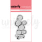 Uniquely Creative DRESSED IN DAYDREAMS CHAOTIC ROUND PHOTOPOLYMER STAMP