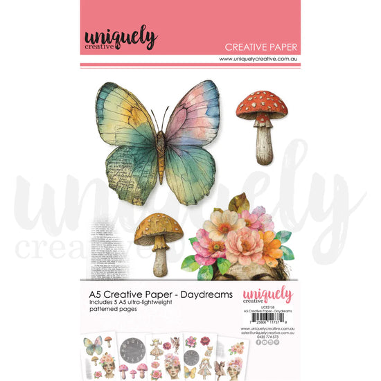 Uniquely Creative DRESSED IN DAYDREAMS A5 CREATIVE PAPER - DAYDREAMS