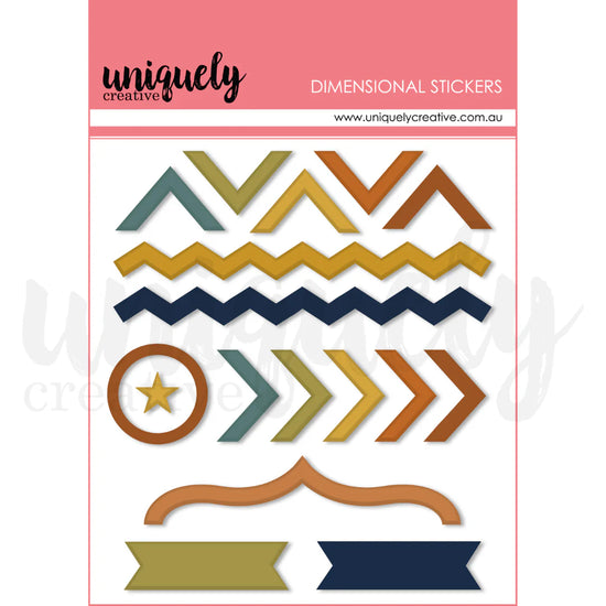 Uniquely Creative DRESSED IN DAYDREAMS DIRECTIONAL DIMENSIONAL STICKERS
