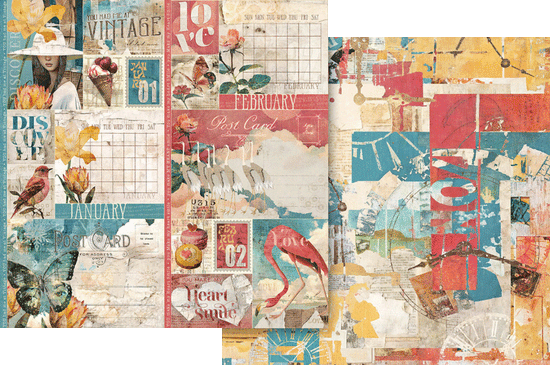 Graphic 45 Journaling Through Time 8×8 Collection Pack