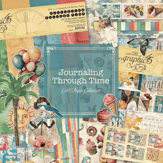Graphic 45 Journaling Through Time Bundle (7 productos)