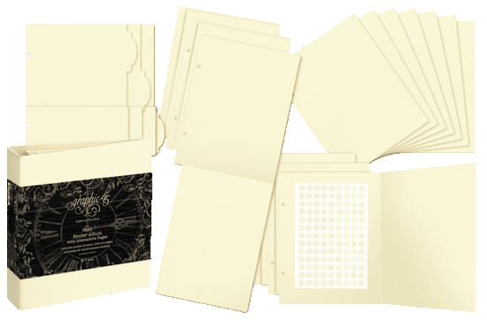 Graphic 45 Binder Album with Interactive Pages – Ivory