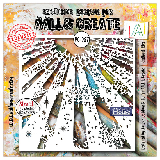 AALL and Create - 6"x6" Stencil - Radiant Rinse