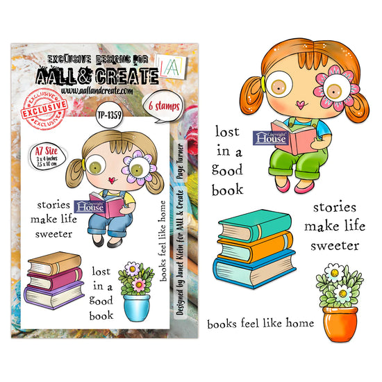 AALL and Create - A7 Stamp Sets - Page Turner