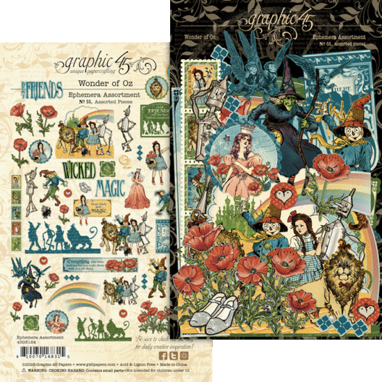 Graphic 45 Wonder of Oz Ephemera Set