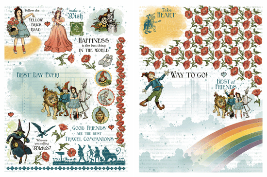 Graphic 45 Wonder of Oz Rub-on Transfers