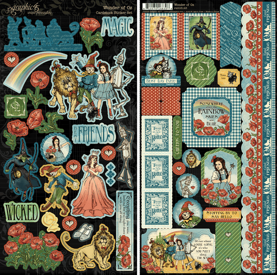 Graphic 45 Wonder of Oz Sticker Set