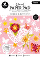 Studio Light Die-Cut Paper Pad Bloom & Butterfly Essentials 20 Sheets