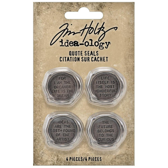 Idea-Ology Metal Quote Seals 4/Pkg